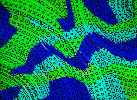 colorful background consisting of patches with very fine detailの写真素材