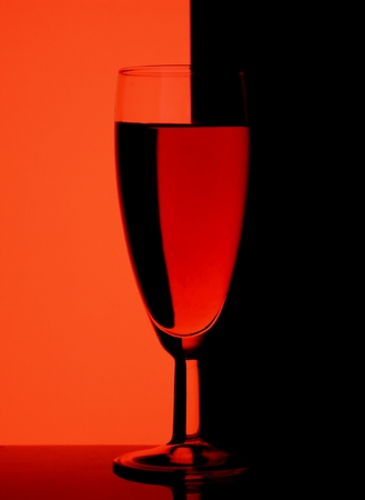 glass black and redの写真素材