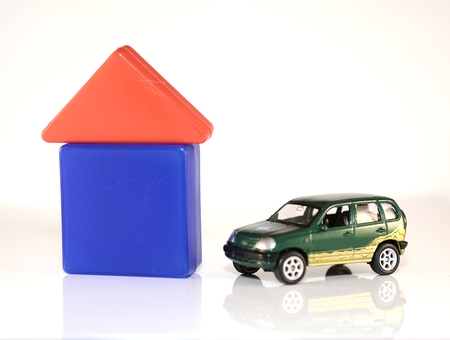 house and carの写真素材