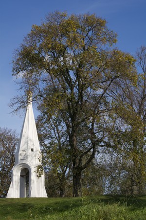 a small chapel in a contemporary style in a city parkの写真素材