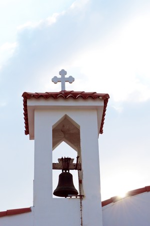 the bell in the belfry of an Orthodox Churchの写真素材