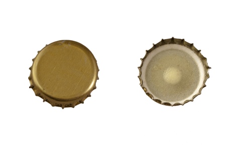 Front and rear view of a golden crowncapの写真素材