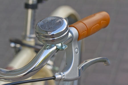 Close up of a bell for bicycleの写真素材