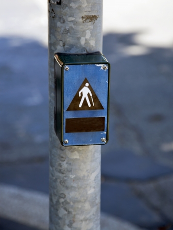 Symbol of disabled person over a poleの写真素材