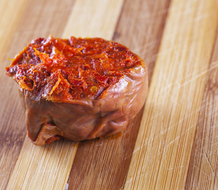 Nduja, typical Italian product, with strong pepper flavorの写真素材