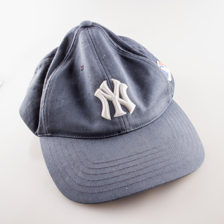 CASALE MONFERRATO, June 29, 2015: New York Yankees old hat. New York Yankees are the most famous american baseball franchise.のeditorial素材