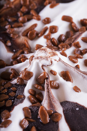 Chocolate Ice Cream, close up, vertical imageの写真素材