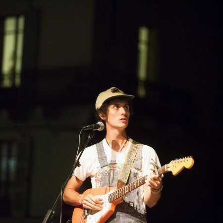 JUNE 24, 2018 - NIZZA MONFERRATO (ITALY): at free festival Fans Out in Nizza Monferrato, songwriter...