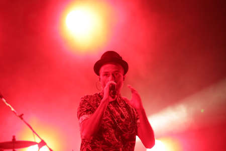 JULY 30, 2021 - GENOA (ITALY): Italian pop band Subsonica plays at Goa-Boa Festival in Genoa. Italy