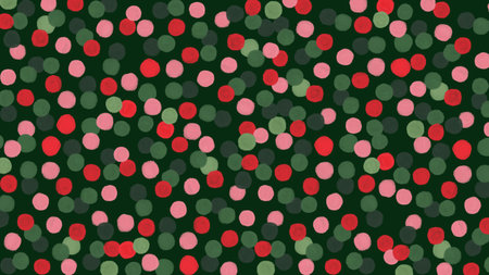 Abstract Festive Green Pink Colorful Dots Patternの写真素材