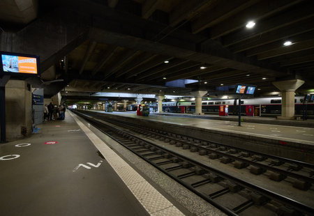 Metro station in Milan. Milan is the capital and largest city of Italy.の写真素材