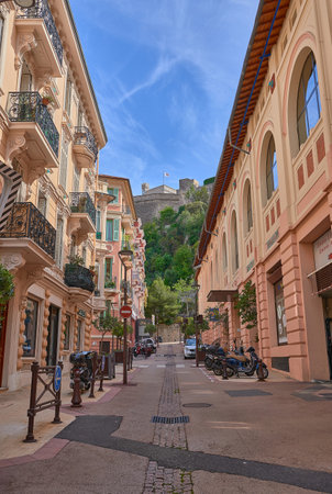 Street in Barcelona, Spainの写真素材