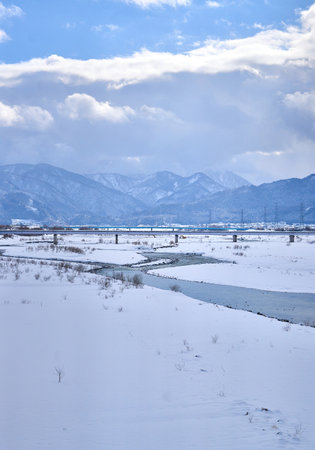 Beautiful winter landscapeの写真素材