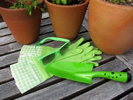 garden accessories for the lady gardenerの写真素材
