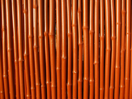 Brown bamboo wallの写真素材