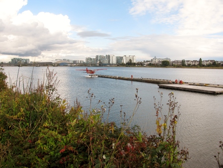Fraser River in Richmond, BC, Canada