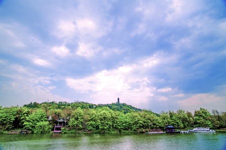 Natural scenery in Shaoxing, Zhejiangのeditorial素材