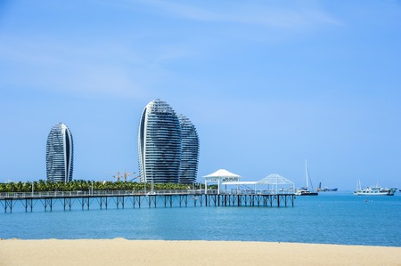 Hainan Sanya Phoenix Island modern architectureのeditorial素材