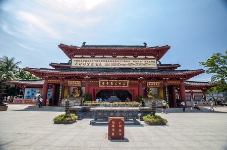 Sanya Nanshan Buddhist cultural theme tourist area 33 Guanyin Hallのeditorial素材