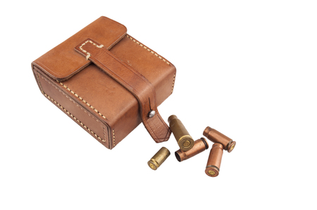 A bunch of bullets  and a box of compass
