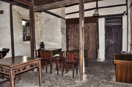 The ancient old style private schoolのeditorial素材