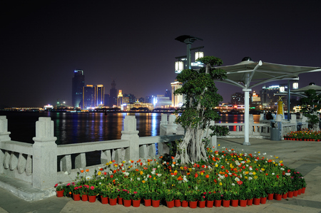 Night view of Fujian, Xiamen, Chinaのeditorial素材