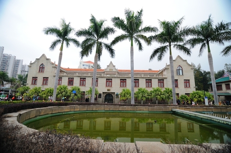 Landscape view of Xiamen Universityのeditorial素材