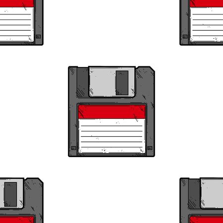 Red disketteのイラスト素材
