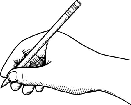 Pencil handのイラスト素材
