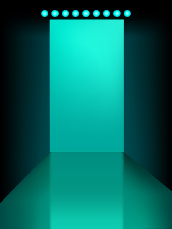 empty fashion runway to place your modelのイラスト素材