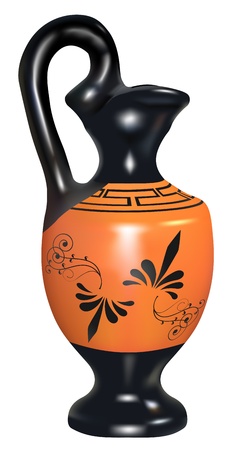 realistic  replica of ancient amphoraのイラスト素材