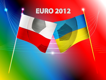 vector conceptual illustration of Euro 2012 championshipのeditorial素材