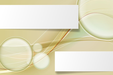 Vector Abstract Background With Paper Banners, Eps 10 Vector, Gradient Mesh and transparency Usedのイラスト素材