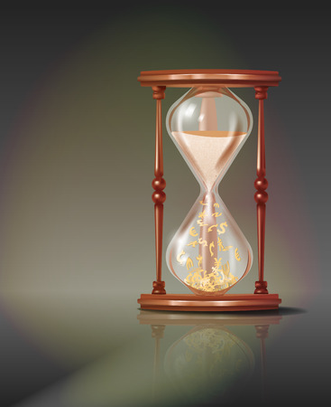 Sand-glass Illustrationのイラスト素材