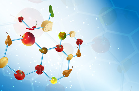 Vector Molecular Gastronomy Concept Illustration, , Transparency and Gradient Mesh Usedのイラスト素材