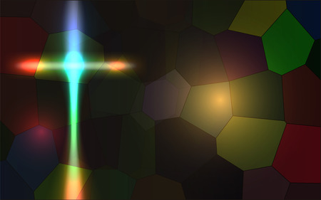 Vector Abstract Religious Background, Vector, Gradient Mesh and Transparency Usedのイラスト素材