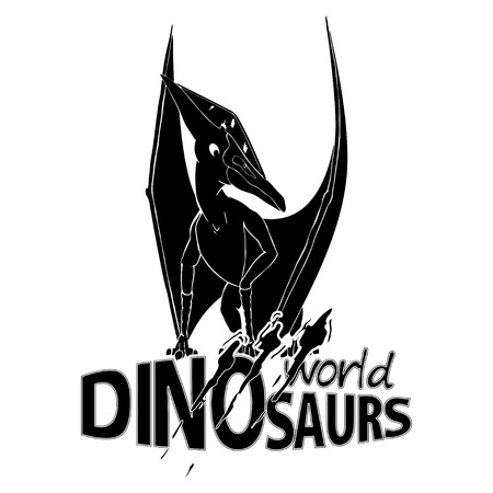 Logo World of Dinosaurs. Vector illustration.のイラスト素材