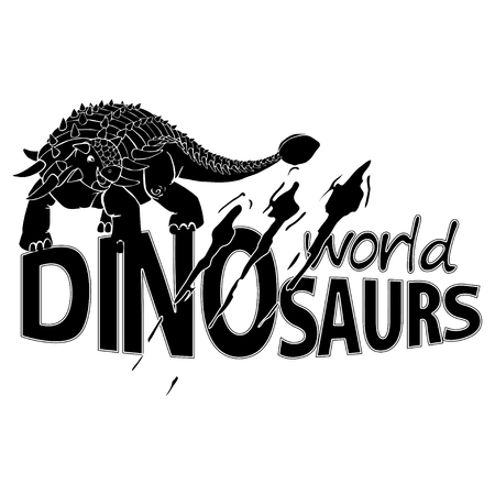 World of Dinosaurs emblem designのイラスト素材