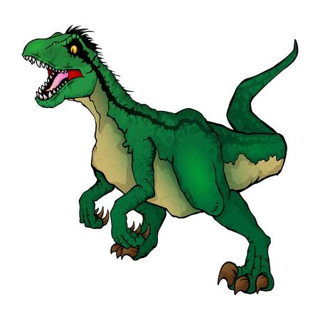 Isolated vector illustration of a Raptor.のイラスト素材