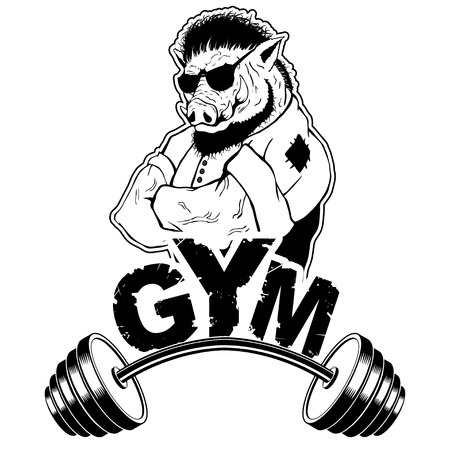 Workout inspirational Poster. Vector design for gym, textile, posters, t-shirt, cover, banner, cards, cases etc.のイラスト素材