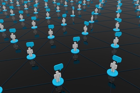 Global communication. Concept. Computer generated image.