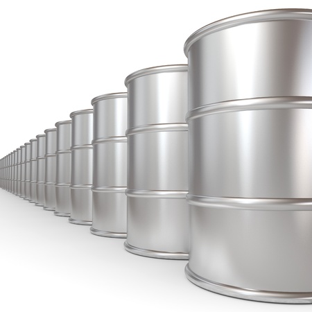 Oil barrels.  Computer generated image.