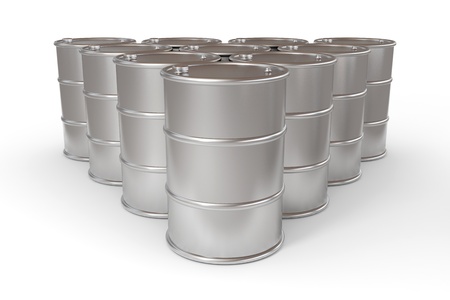 Oil barrels.  Computer generated image.の写真素材