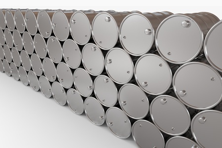 Oil barrels.  Computer generated image.の写真素材