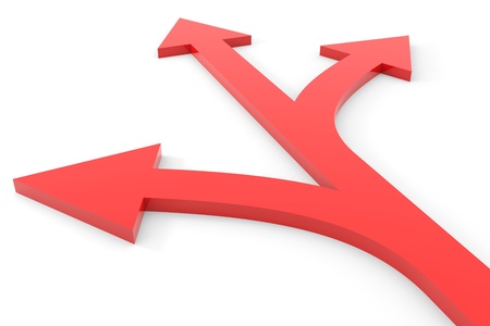 Choice. Concept. Computer generated image.の写真素材