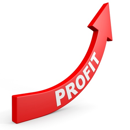 Increase your profit. Computer generated image.の写真素材