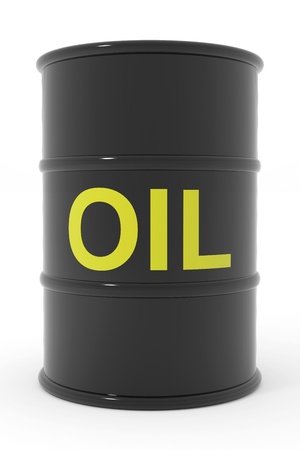 Oil barrel. Computer generated image.の写真素材