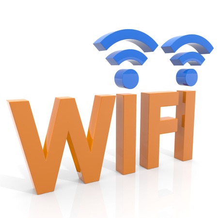 Wifi concept. Computer generated image.のeditorial素材