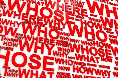 Questions  Computer generated image の写真素材