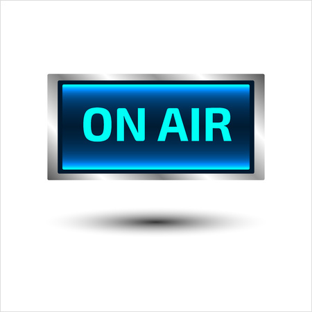 Vector detailed illustration of on air signのイラスト素材